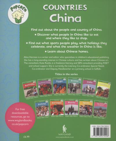 Popcorn Countries: China book back cover