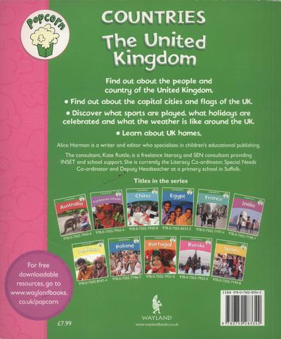 Popcorn Countries: The United Kingdom book back cover