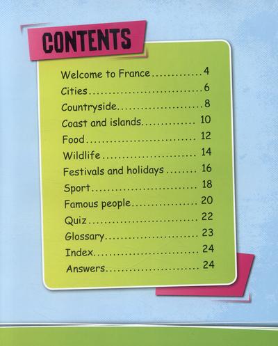 Fact Cat: France book contents