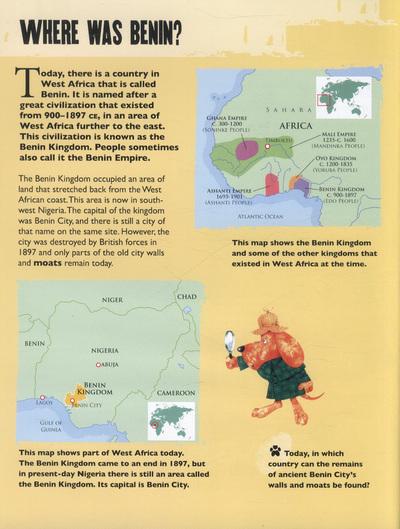 History Detective Investigates: Ancient Benin 900–1897 CE book inside page – where was Benin?