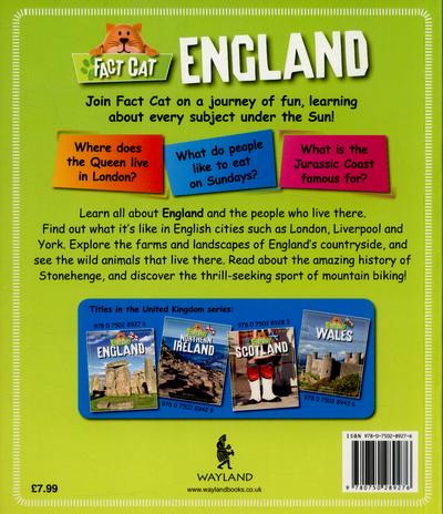 Fact Cat: England book back cover