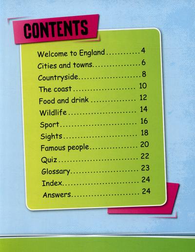 Fact Cat: England book contents