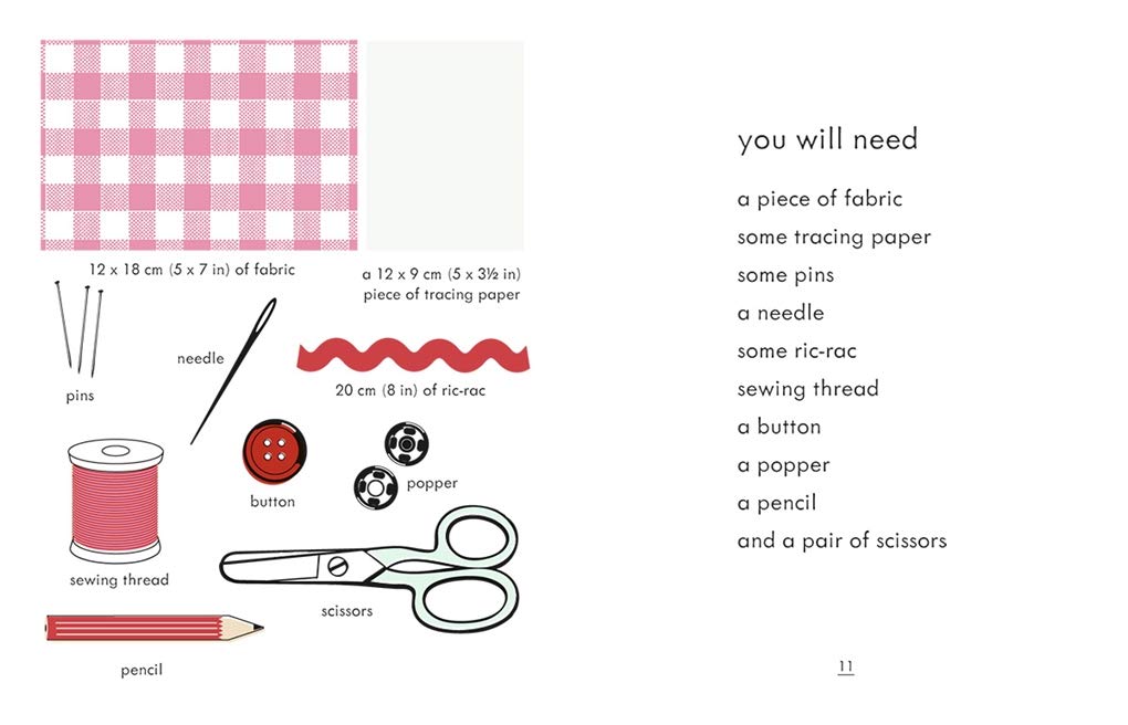 I Can Make Dolls' Clothes book kit list