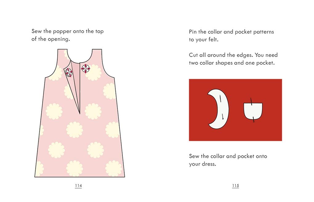 I Can Make Dolls' Clothes book inside spread