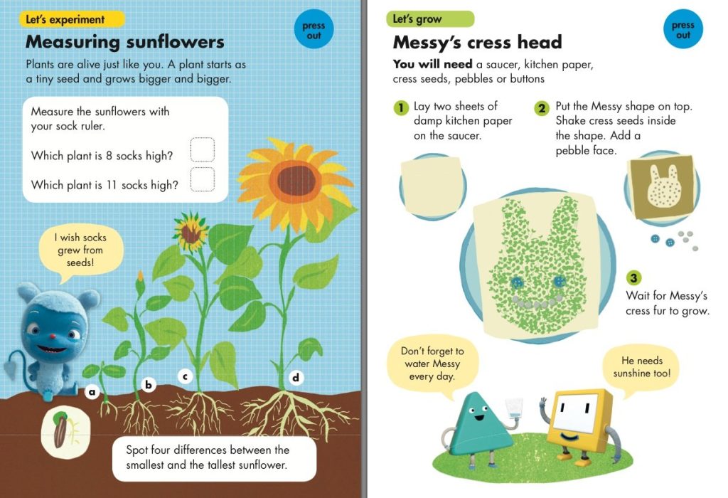 Messy Goes to OKIDO: Let's explore with Messy nature kit - sunflowers and cress