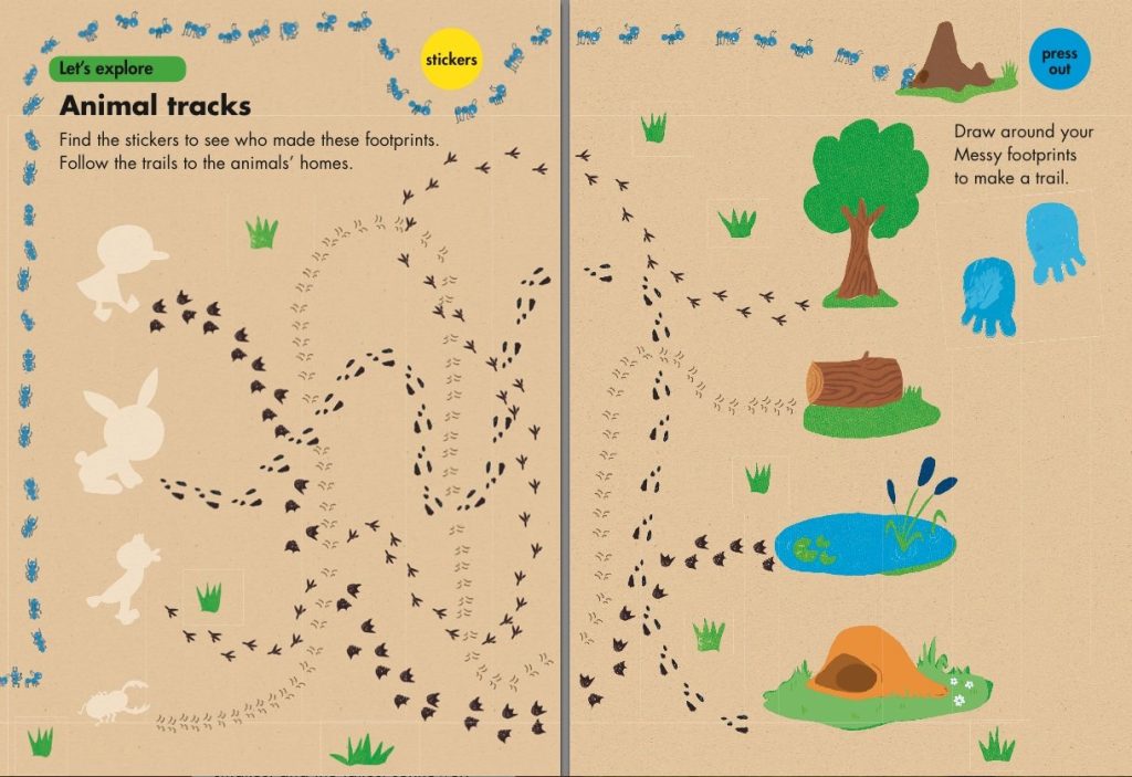 Messy Goes to OKIDO: Let's explore with Messy nature kit - animal tracks