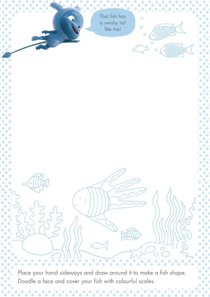 Messy Goes to OKIDO: Messy's Doodle and Do art pad - undersea activity page