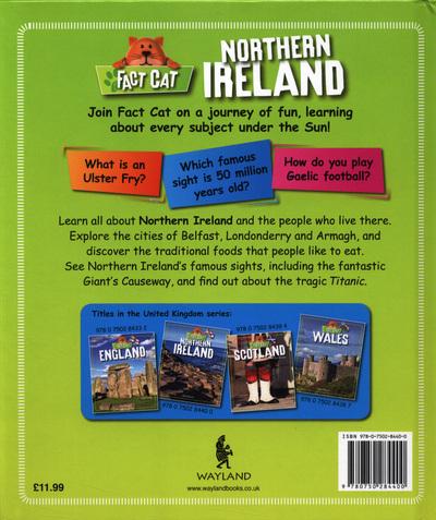 Fact Cat: Northern Ireland book back cover