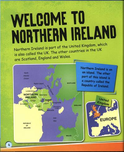 Fact Cat: Northern Ireland book introduction page