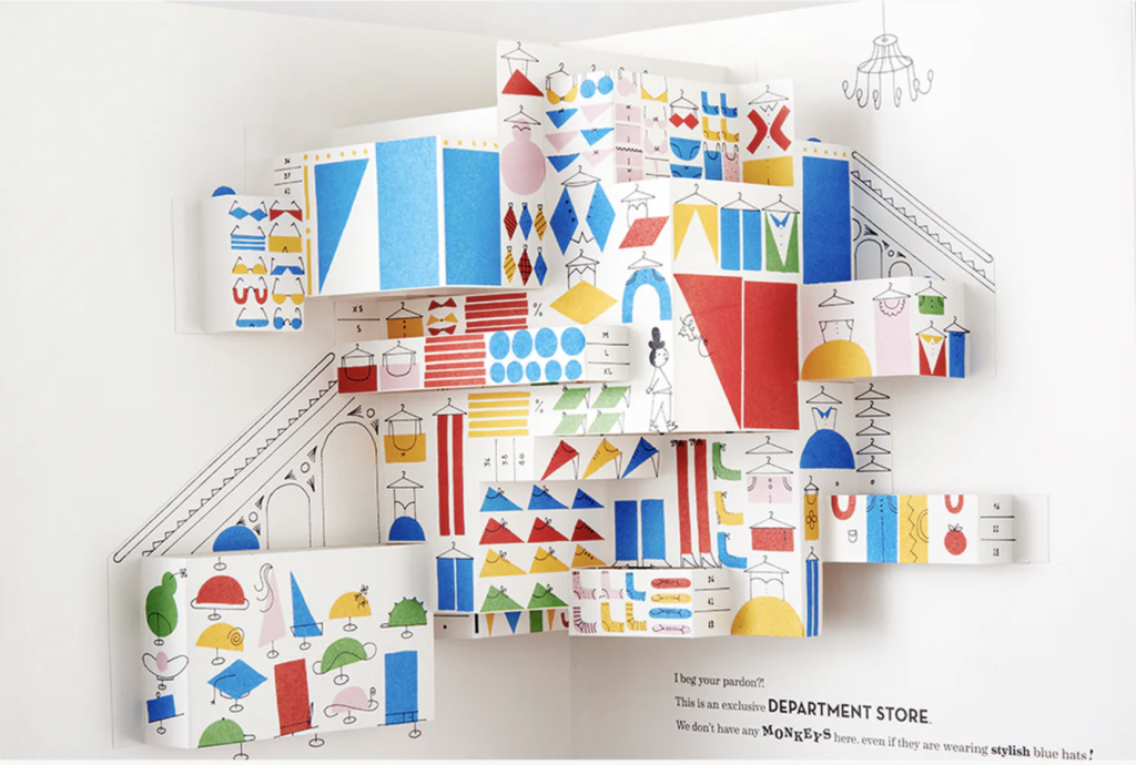 That's My Hat department store pop-up inside spread