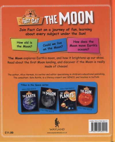 Fact Cat: The Moon book back cover