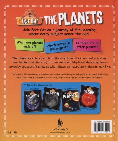Fact Cat: The Planets book back cover