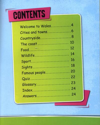 Fact Cat: Wales book contents