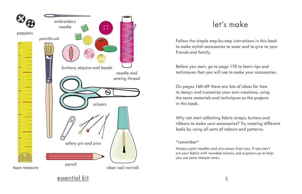 I Can Make My Own Accessories book kit list
