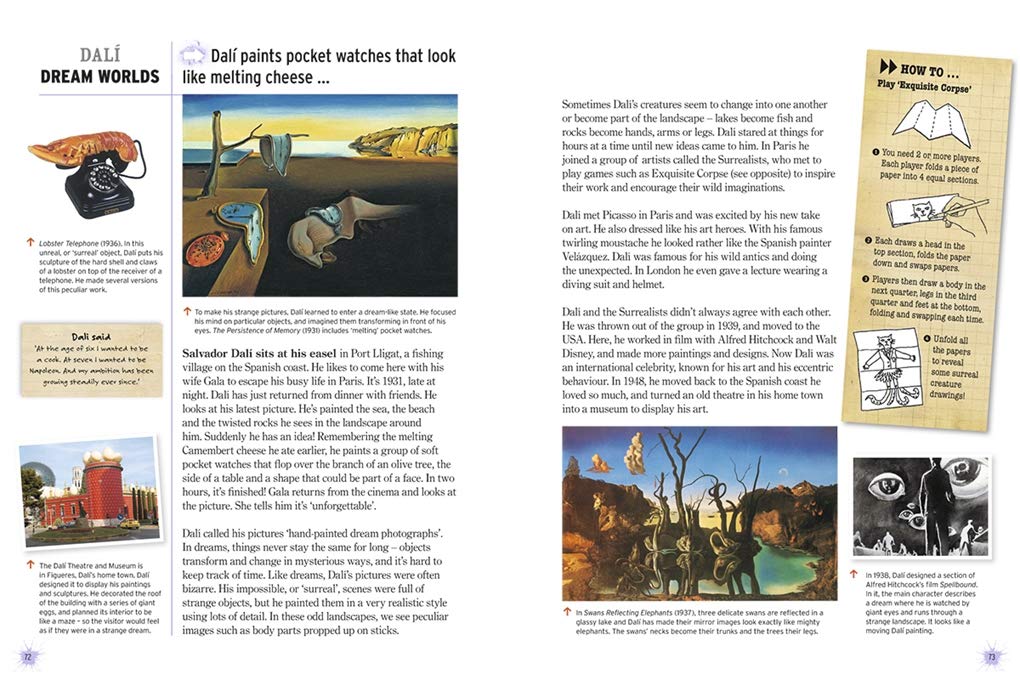 Splat! book inside spread - Dali 2