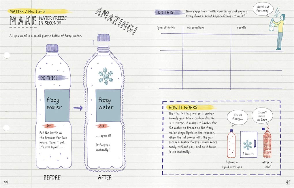 This Book Thinks You're a Scientist book inside spread - Make