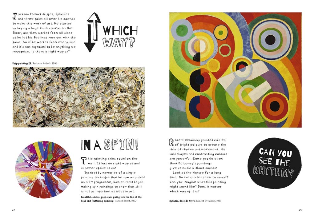 Why Is Art Full of Naked People? book inside spread - Op art