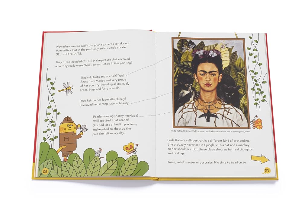 How to Be an Art Rebel book inside spread - Frida Kahlo