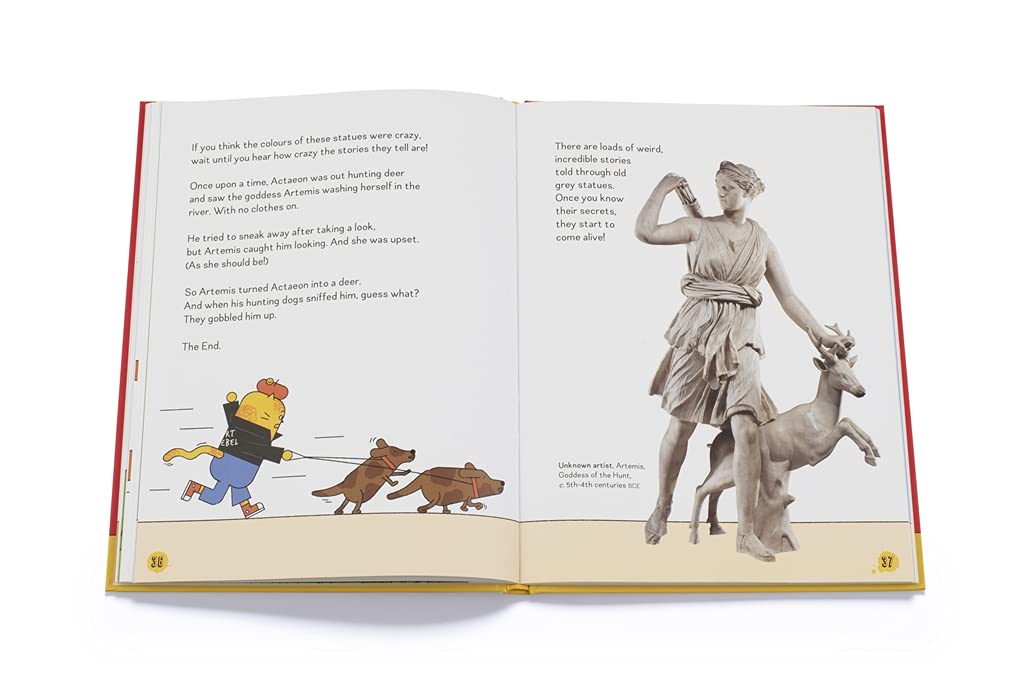 How to Be an Art Rebel book inside spread - ancient statue