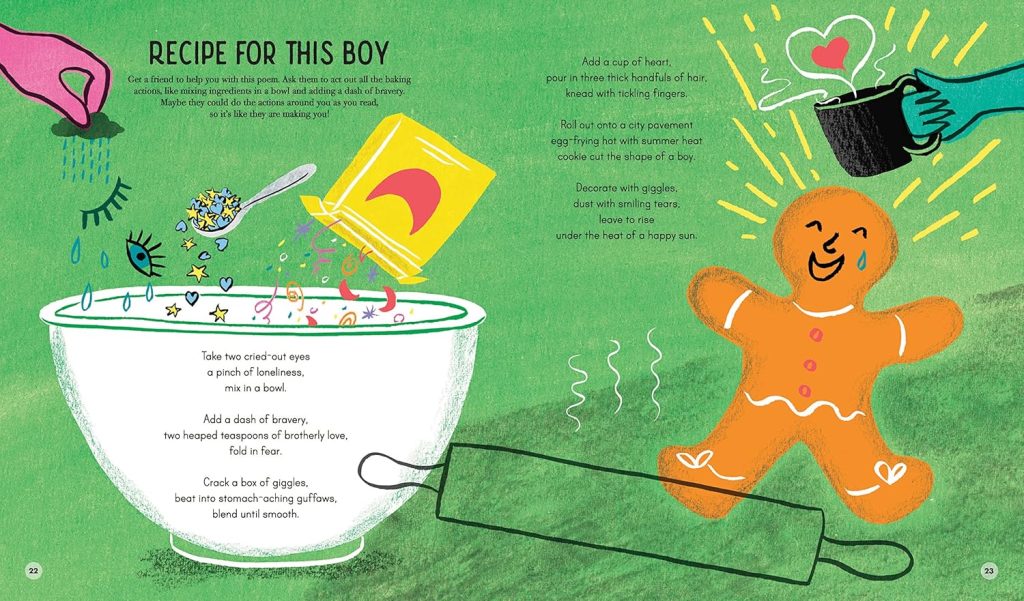 Smile Out Loud book inside spread – Recipe for This Boy
