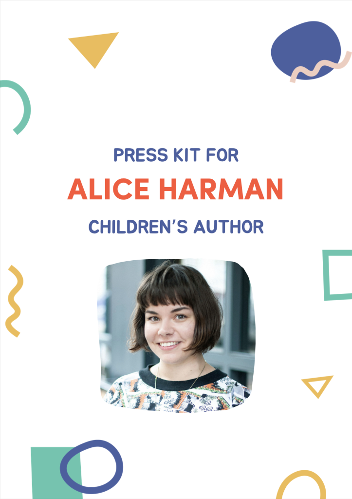 Front cover preview for Alice Harman's Press Kit