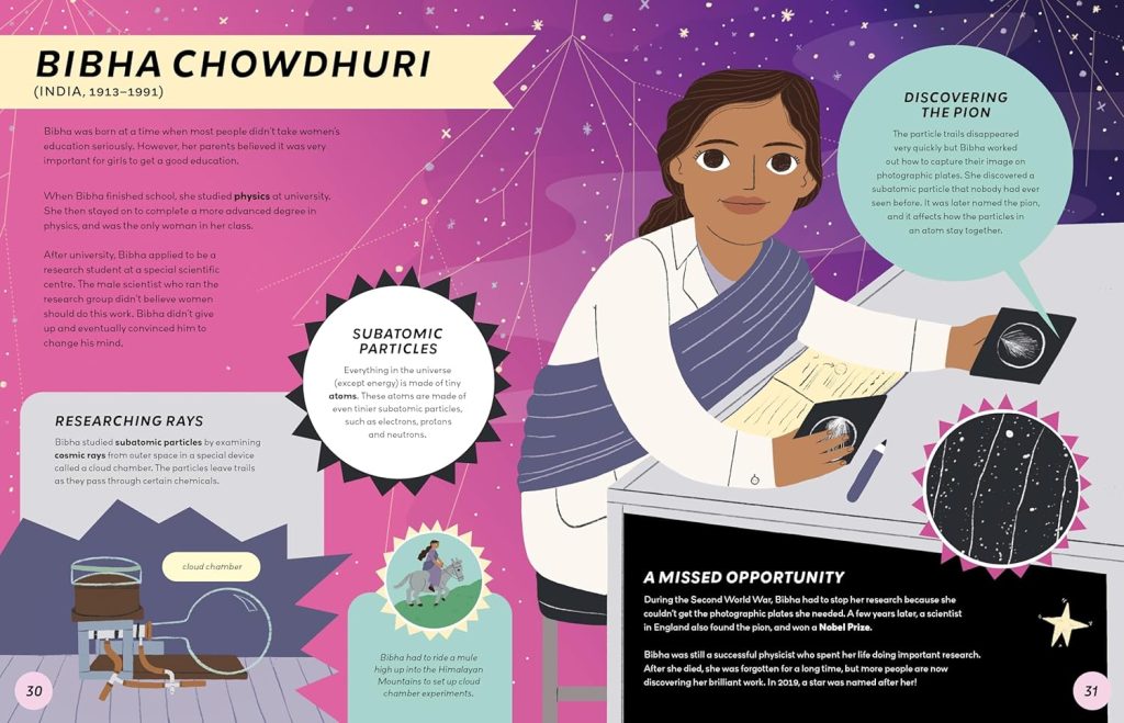 Eurek-her! book inside spread – Bibha Chowdhuri